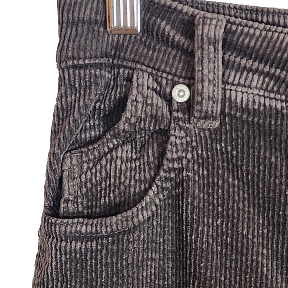 Rolla's ELLE SUPER FLARE Hi Rise Brown Corduroy Relaxed US Size 27 Aussie Size 9 - Picture 4 of 16
